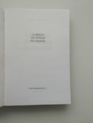 La Magia de Pensar en Grande
