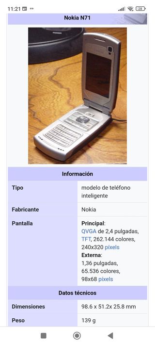 Nokia N71 vintage perfecto