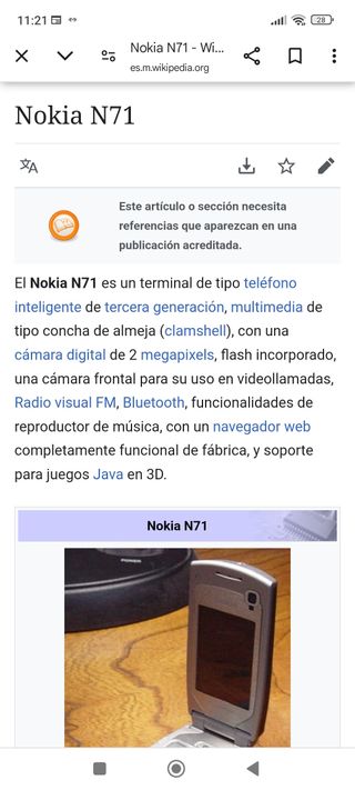 Nokia N71 vintage perfecto