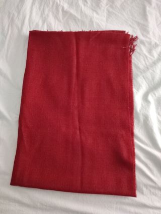 Foulard o pañuelo seda color teja SÍNTESIS 