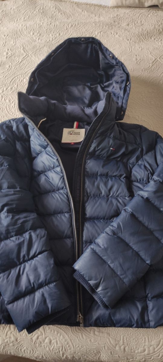 Abrigo plumas parka azul marino Tommy Hilfiger