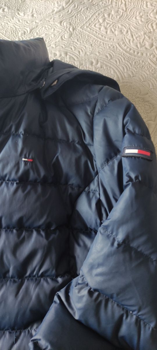 Abrigo plumas parka azul marino Tommy Hilfiger