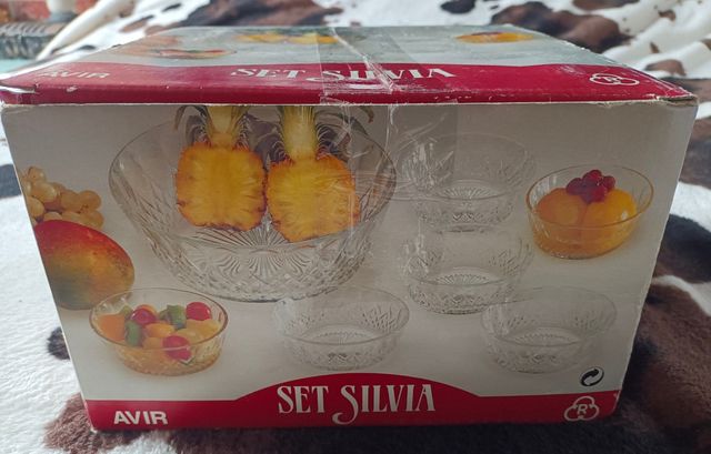 Juego de postre en cristal NUEVO