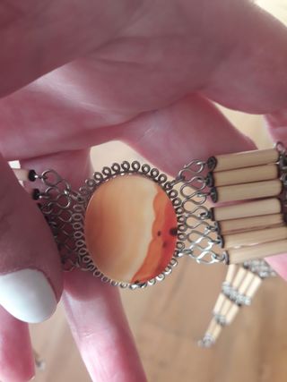 Collar gargantilla con cornalina Vintage