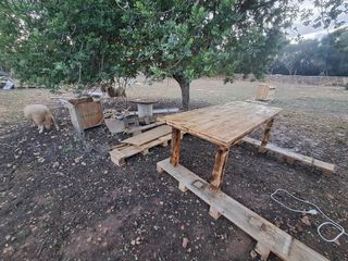 Mesa grande artesanal