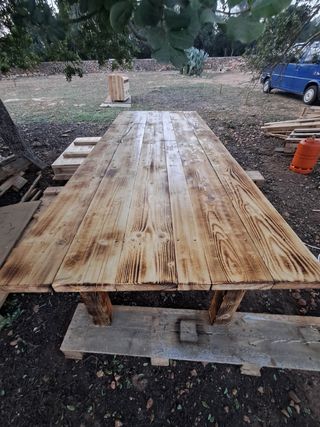 Mesa grande artesanal