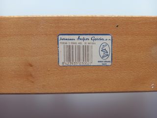 Perchero de madera natural HERDASA