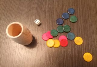 Antiguo Juego Mesa Dados - Parchis
