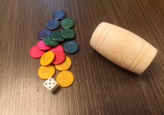 Antiguo Juego Mesa Dados - Parchis
