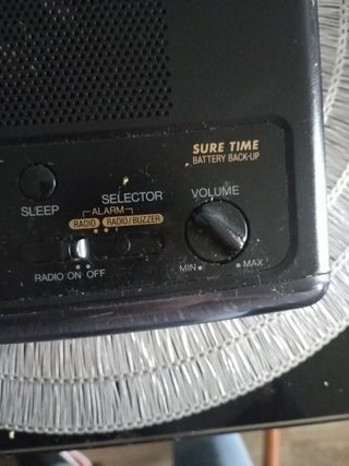 Radio despertador digital vintage