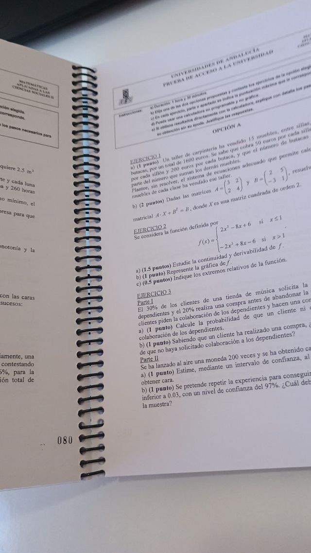 Matemáticas Selectividad CCSS -Libro de ejercicios