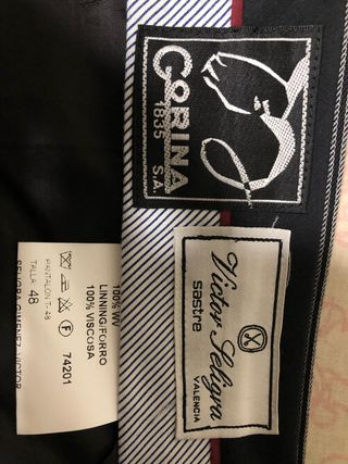 Chaqué completo Talla 58 Sastrería Víctor Seligra