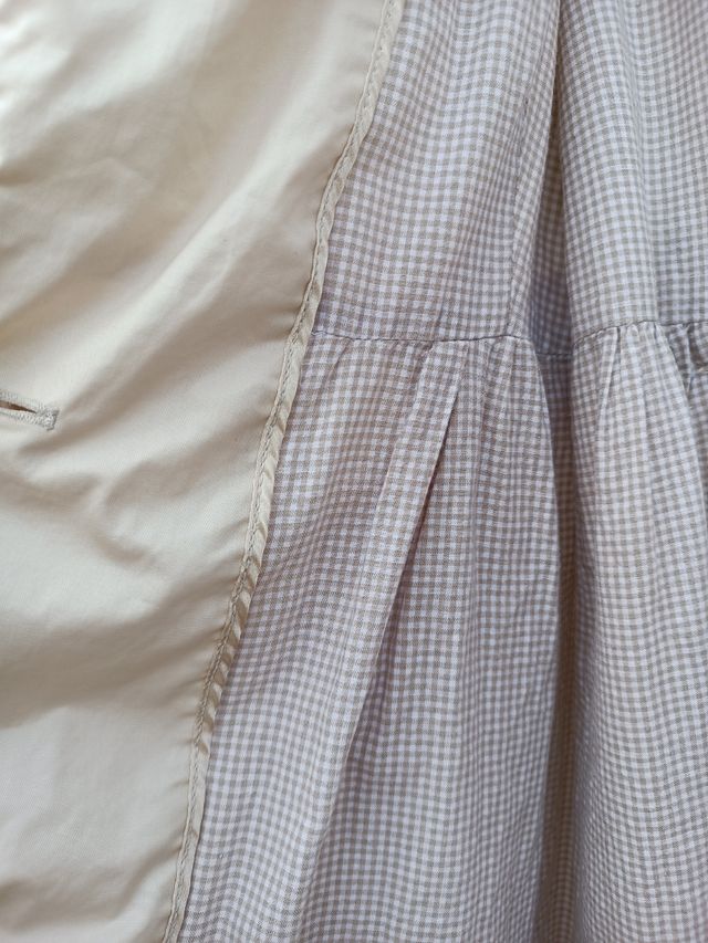 Gabardina trench color perla