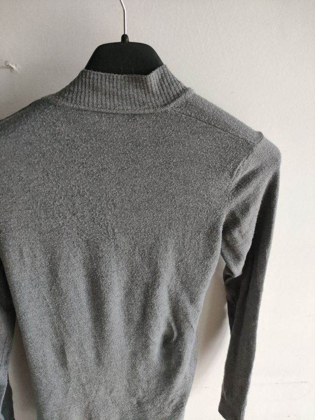Cardigan lungo grigio