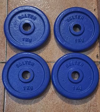 PESAS 4 DiSCOS SALTER DE 1KG DE 20MM