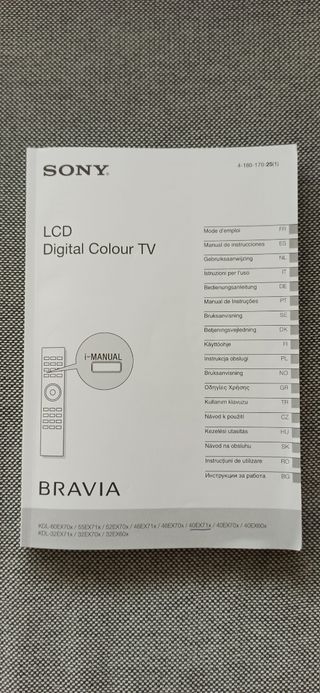 TV SONY BRAVIA 40" NEGRO