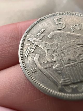 Moneda 5 pesetas Franco 