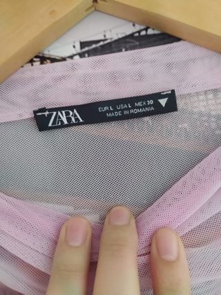 Vestido rosa de Zara