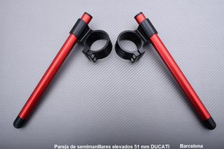 Pareja de semimanillares elevados 51 mm DUCATI