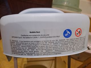 Bañera de bebé marca Chicco Bubble Nest