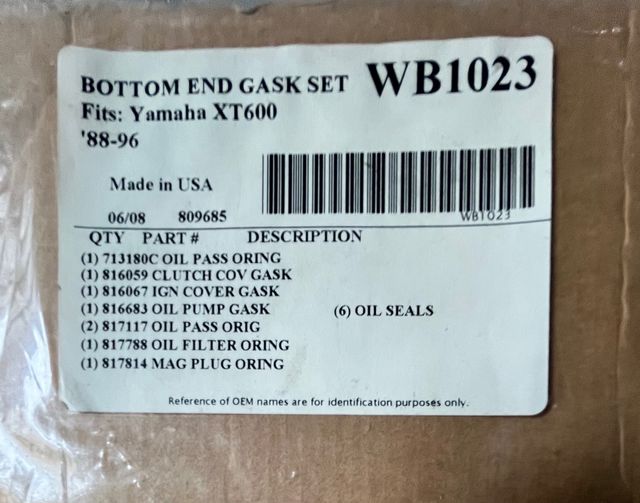 JUNTAS PARTE ALTA WISECO  YAMAHA y 1 de KTM 250EXC