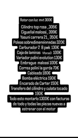 Yamaha aerox Preparada Cambio por moto de marchas)