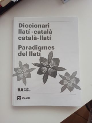 diccionari llati-catala Catalá-llati paradigmes de