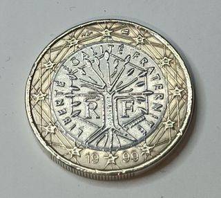 Moneda de 1 Euro francesa.