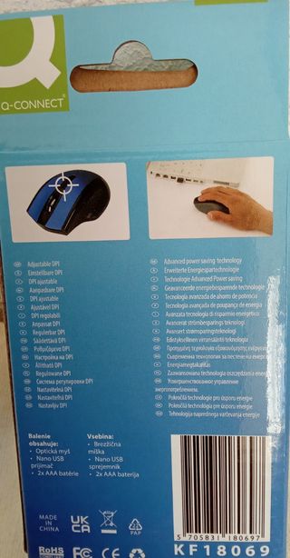 Ratón inalámbrico azul nuevo