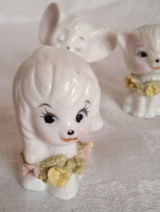 Set Miniature Cuccioli Porcellana Napco Anni 60