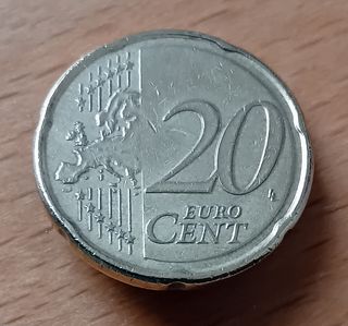 20 Céntimos de Euro Francia 2010 Error