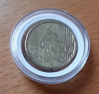 20 Céntimos de Euro Francia 2010 Error
