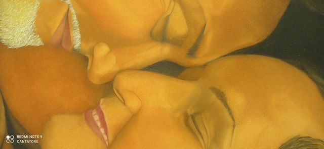 Quadro ritratto olio su tela