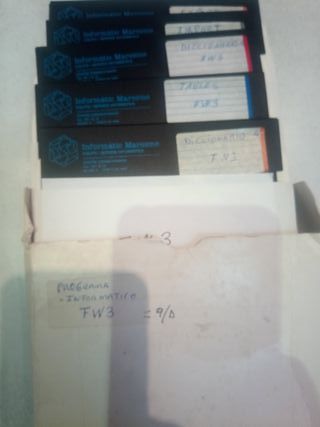 Vintage 58 Disquetes Flexibles 5 1 cuarto ESCRITOS