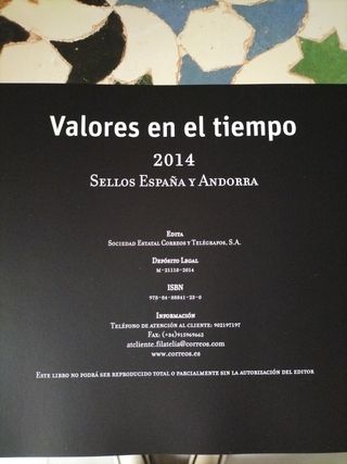 Valores en el Tiempo, sellos España. 