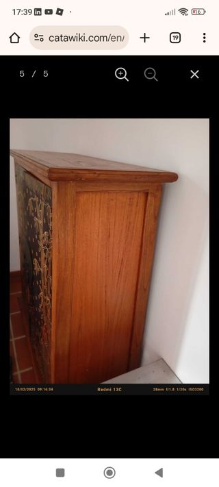 Mueble botellero estilo oriental