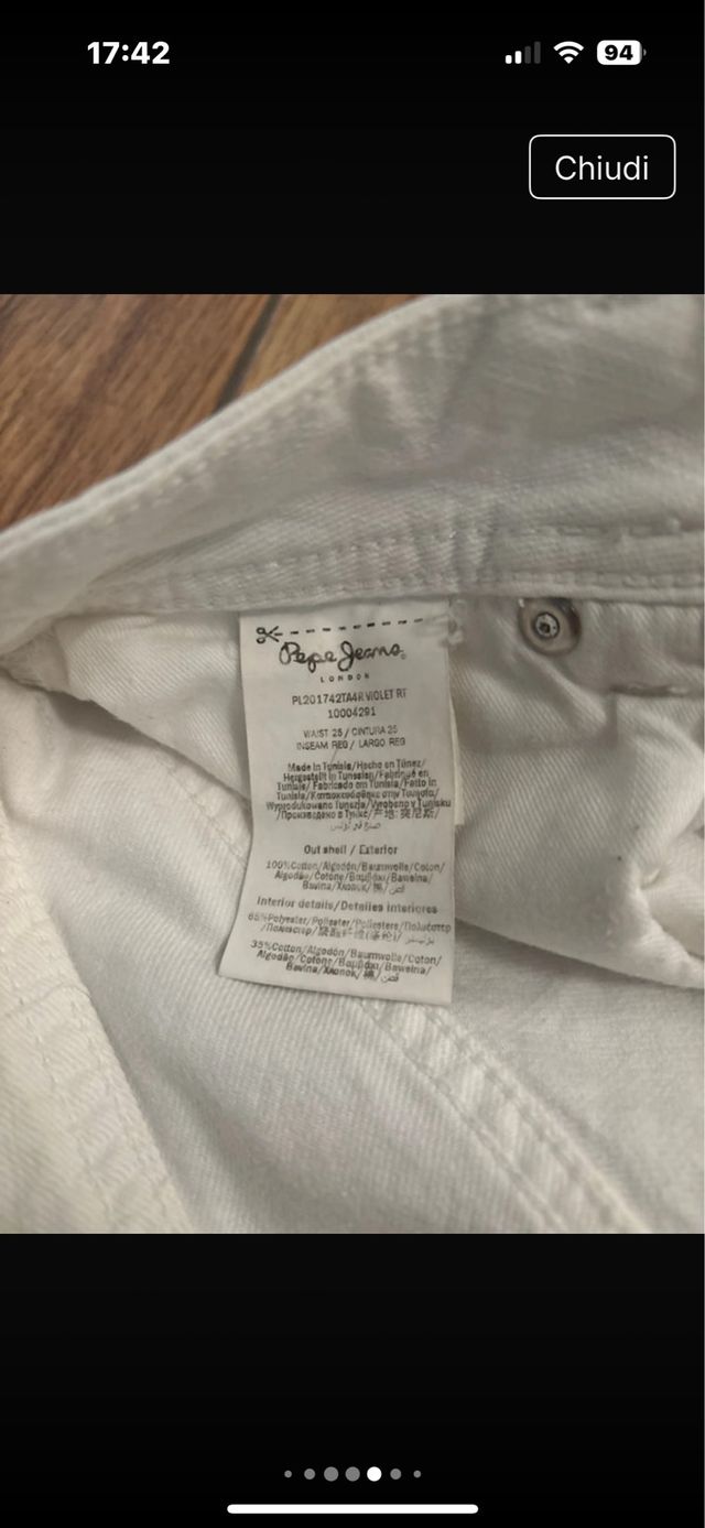 Jeans bianchi Pepe Jeans London