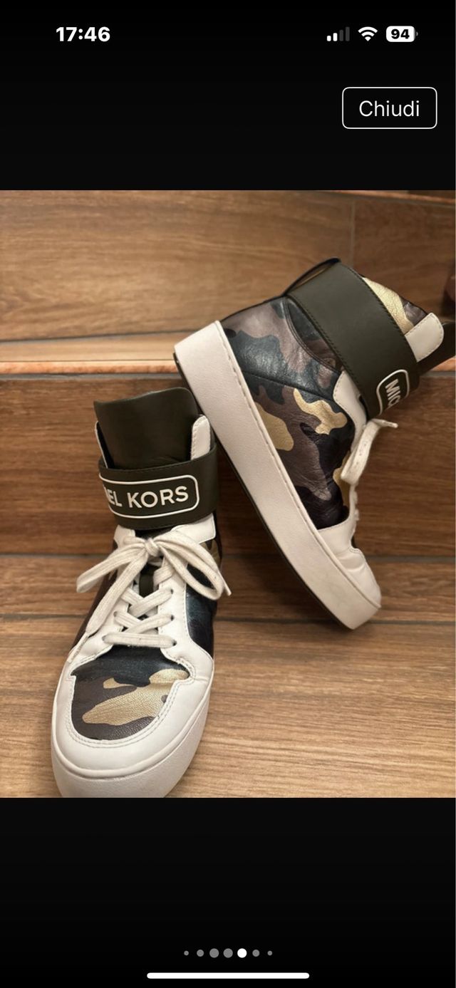 Michael Kors Sneaker’s alte con motivo camouflage