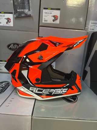 Casco moto M cross enduro Acerbis FIBRA