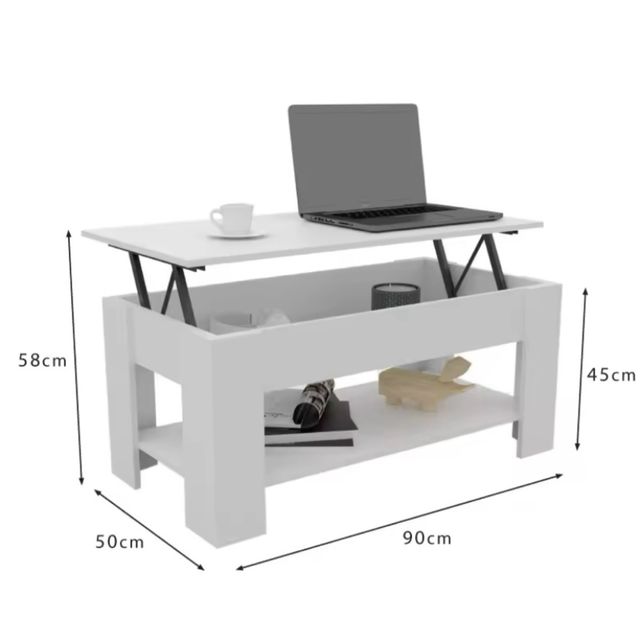 Tavolo centrale sollevabile. Nuovo.