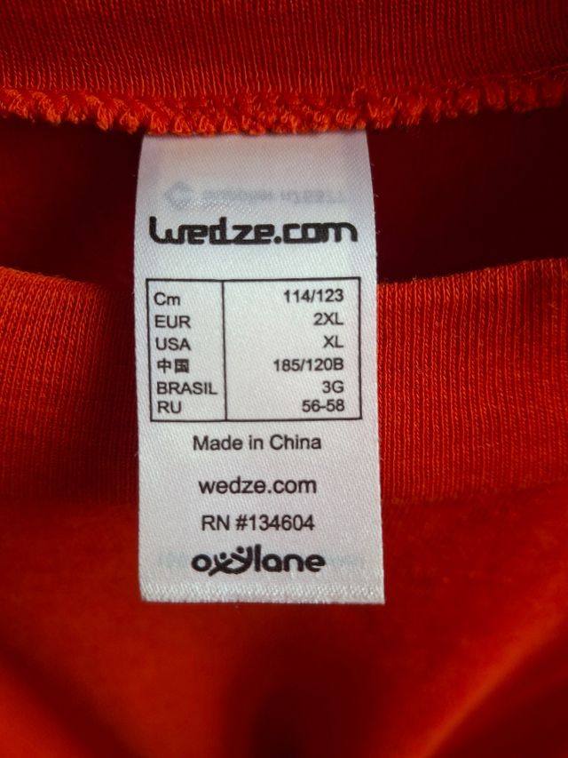 Camiseta térmica Wed'ze NUEVA!