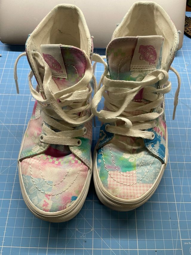 vans cuadros talla 34