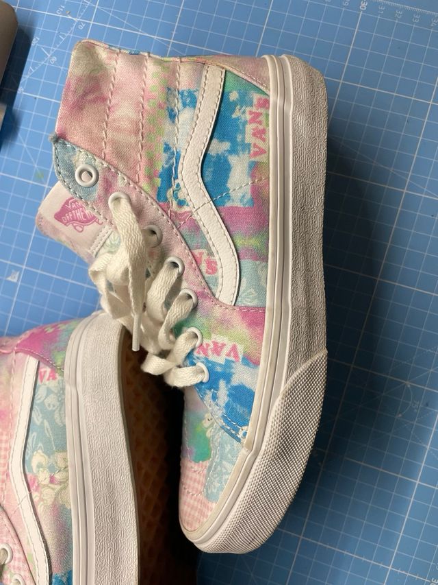 vans cuadros talla 34