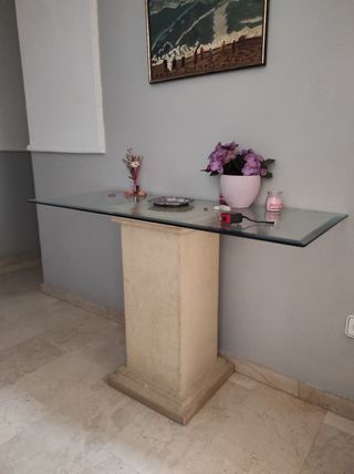 Mesa mármol cristal