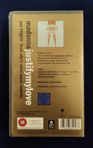 VHS Madonna videocassetta 