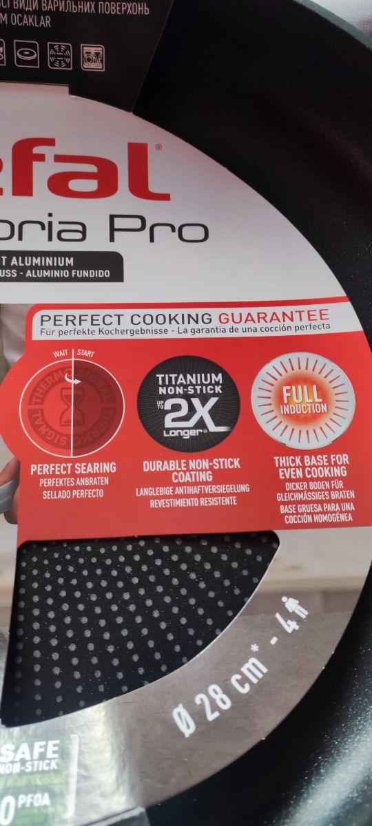 Sartén aluminio fundido. Inducción