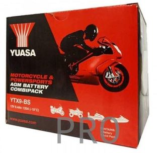 BATERÍA YTX9-BS APRILIA HONDA KAWASAKI SUZUKI YUASA