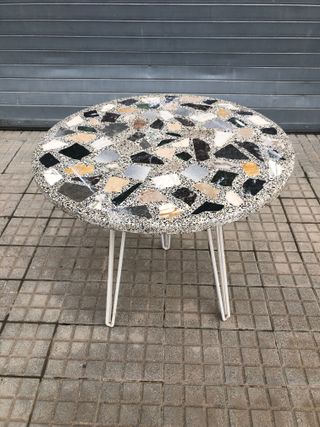 Mesa sillas Mategot jardin vintage midcentury 