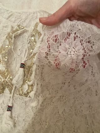 Blusa copri costume pizzi e merletti