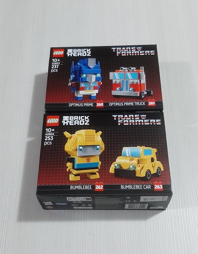 LEGO 40803 40804 Brickheadz Transformers